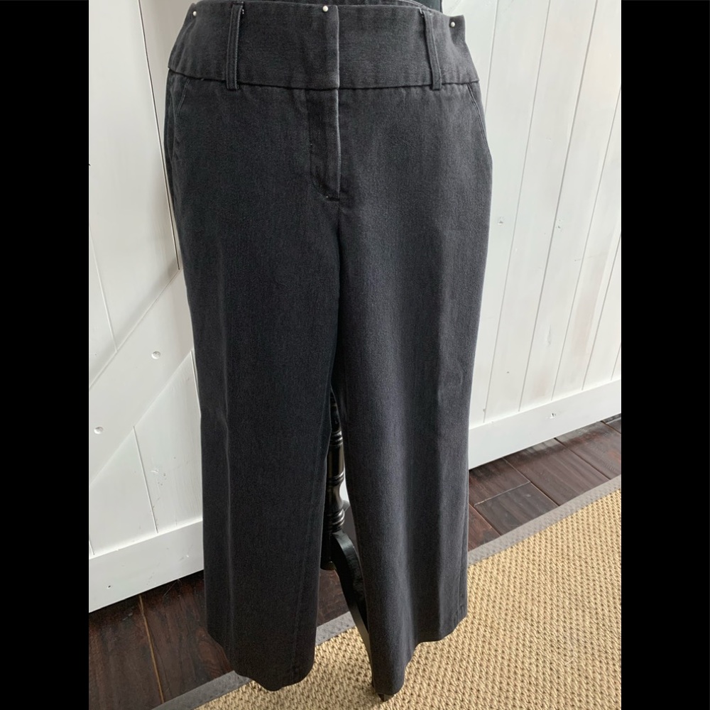 Ankle length black dress jean